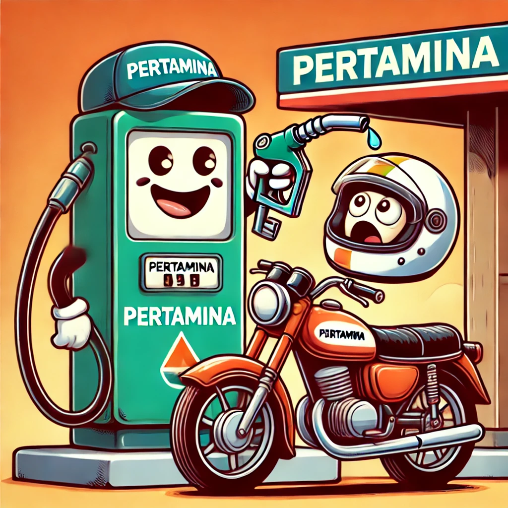 Ilustrasi mesin pengisian BBM pertamina. Gambar : Bob