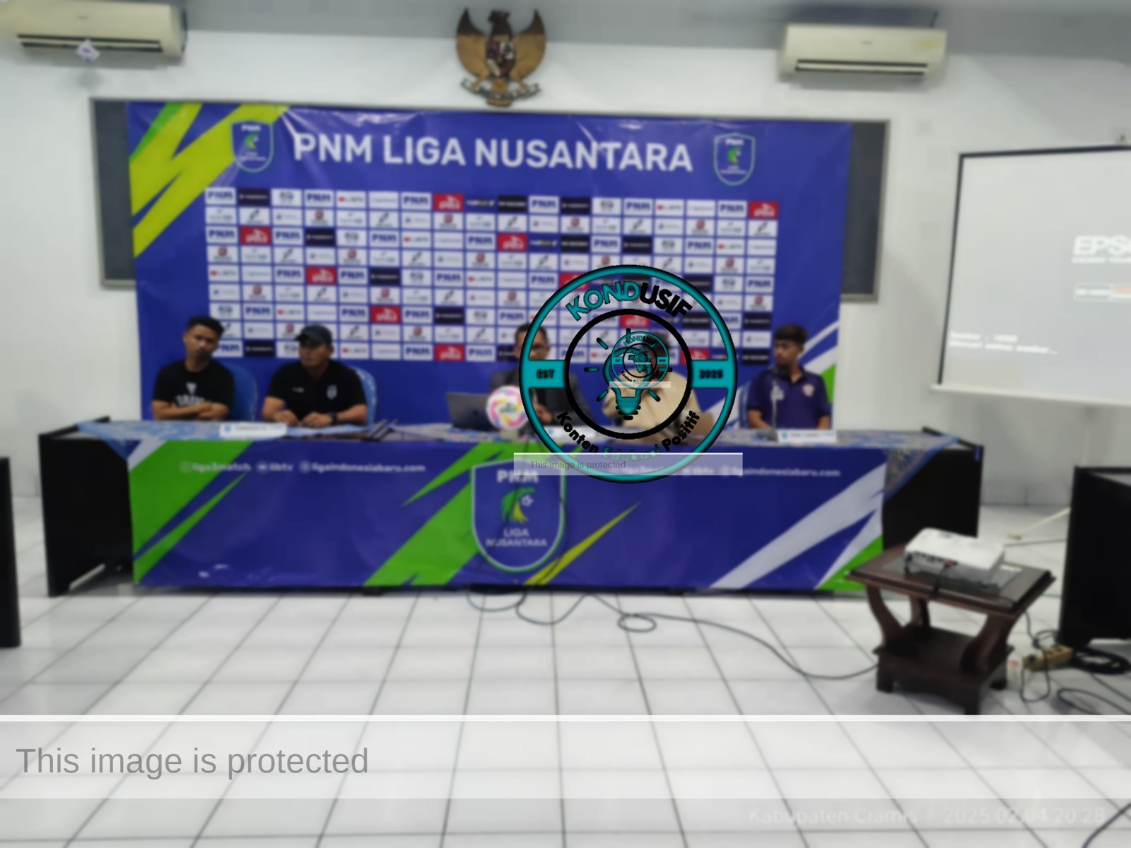 Konferensi pers PSGC dan Tornado FC