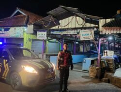 Cegah Gangguan Kamtibmas, Polsek Kawali Gelar Patroli Malam di Kawasan Vital