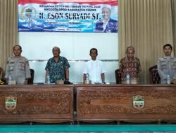 Polsek Rancah Monitoring Reses Anggota DPRD Kabupaten Ciamis di Desa Bojonggedang