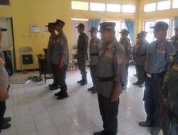 Kanit Binmas Polsek Panjalu Jadi Narasumber Pembinaan Linmas se-Kecamatan Panjalu