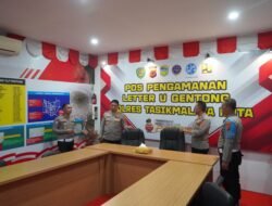 Jelang Operasi Ketupat, Kapolres Tasikmalaya Kota Pastikan Pospam Letter U Gentong Siap Sambut Pemudik