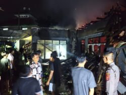 Kebakaran Hebat di Kawali, Satu Rumah Ludes Dilalap Api