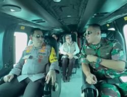 Menko PMK, Kapolri, dan Panglima TNI Pantau Arus Mudik di Pelabuhan Merak dengan Helikopter