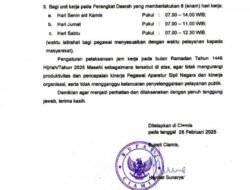 Pemkab Ciamis Atur Jam Kerja ASN Selama Ramadan 2025, Ini Rinciannya