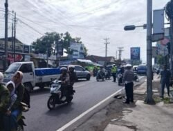 Lalu Lintas Ciamis Ramai Lancar, Petugas Ops Ketupat Lodaya 2025 Tetap Siaga