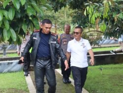 Kapolres Ciamis Pastikan Libur Lebaran Aman, Waterboom Sumberjaya Diserbu Ribuan Wisatawan
