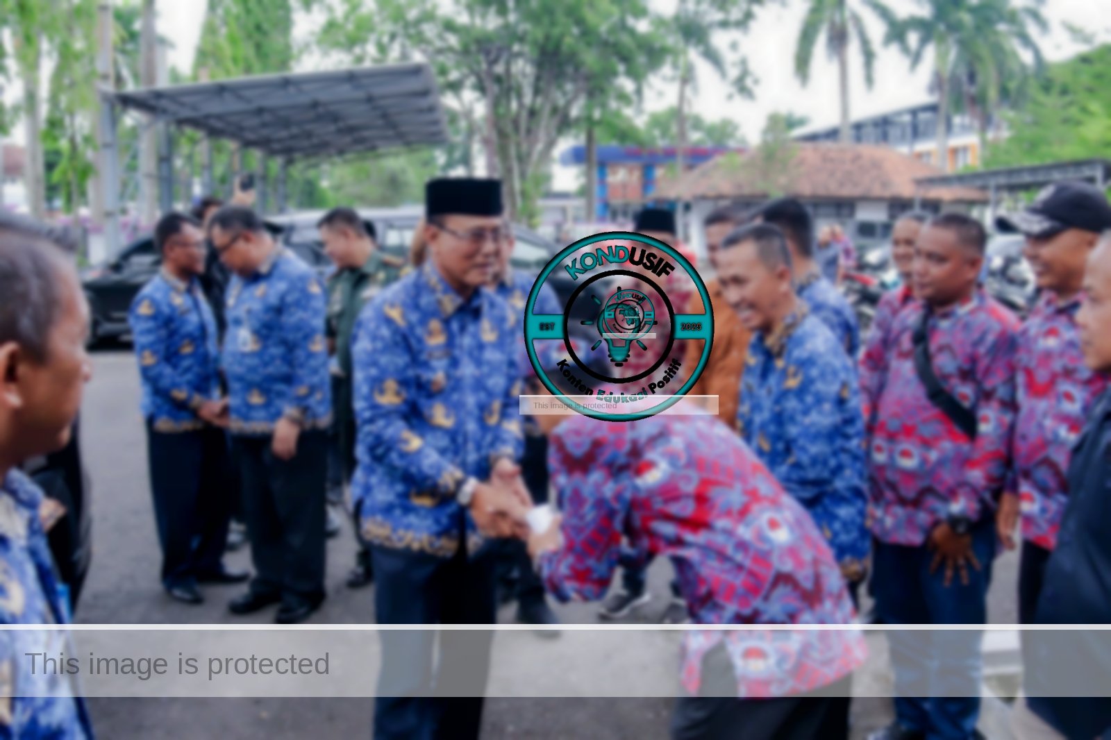 Bupati Ciamis, Herdiat Sunarya bersilaturahmi dengan para perangkat desa (ist)