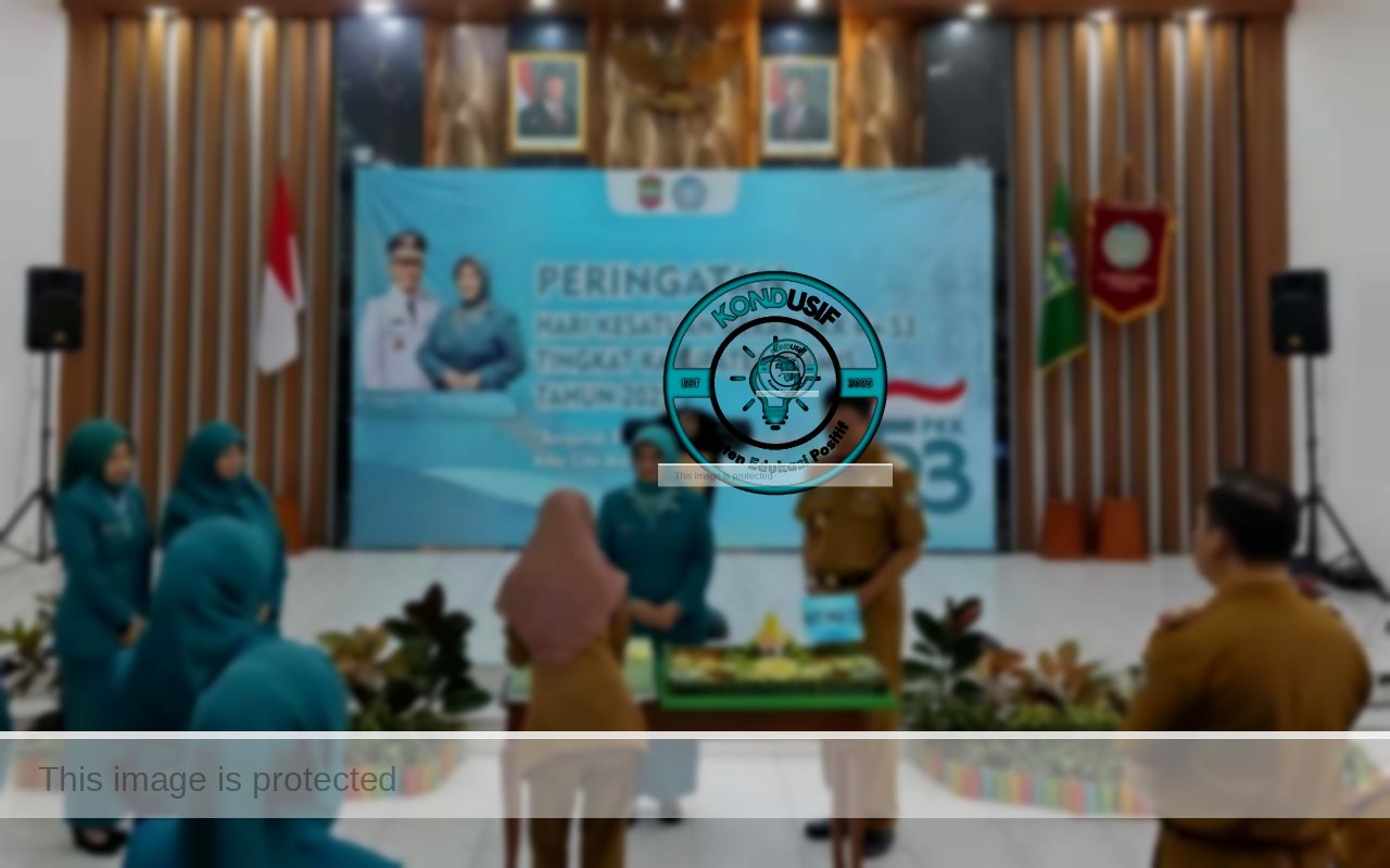 Hari PKK ke-55 Herdiat Potong Tumpeng dan Katakan ini