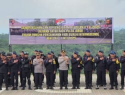 Kapolres Tasikmalaya Kota Pimpin Apel Kesiapsiagaan Mayday di Markas Brimob Cineam