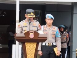 Sertijab Kasat Lantas dan Apresiasi Anggota Warnai Upacara di Polres Ciamis