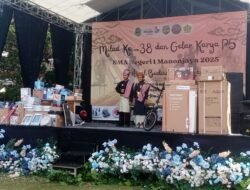 Gerak Jalan dan Gebyar P5 Meriahkan Milad ke-38 SMAN 1 Manonjaya