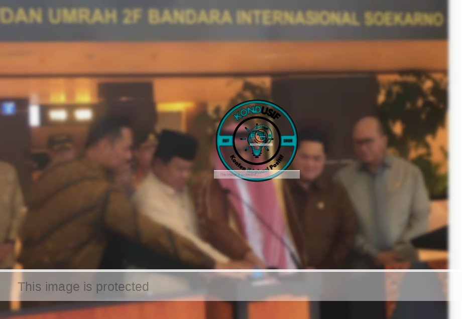 Momen Presiden Prabowo meresmikan terminal Haji modern di Bandara Soekarno-Hatta (web)