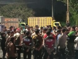 Aksi Solidaritas Sopir Truk Tolak RUU ODOL di Ciamis, Suara Diterima Langsung Kapolres