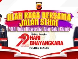 Meriah! Jalan Sehat Hari Bhayangkara di Ciamis Siapkan Motor dan Elektronik Sebagai Hadiah