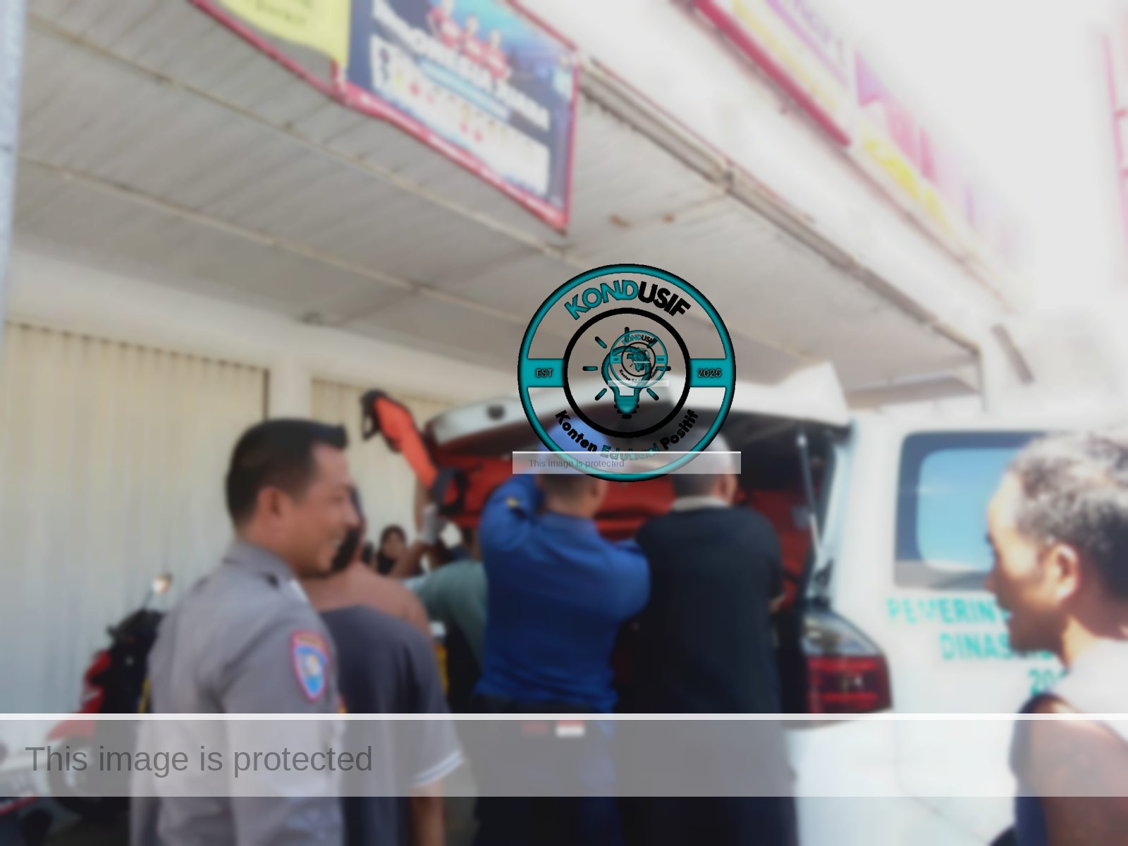 Tersengat Listrik Saat Kerja, Buruh Bangunan MD di Alfamart Kawalimukti (istimewa)