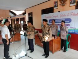 Sinergitas: Polsek Lakbok Hadiri Pelantikan Perangkat Desa Sindangangin