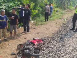 Polisi Bergerak Cepat Evakuasi Korban Tertabrak Kereta Api di Perlintasan Balokang Kota Banjar