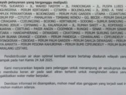 Warga Ciamis Diimbau Siapkan Air, Distribusi Mati 22–23 Juli 2025 Akibat Perbaikan Pipa Utama