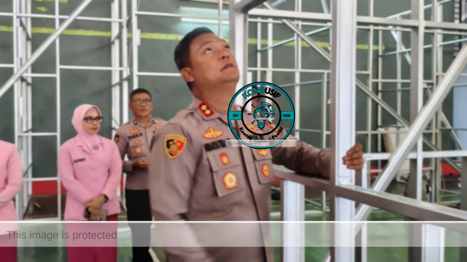 Kapolres Ciamis AKBP Hidayatullah saat meninjau Dapur SPPG