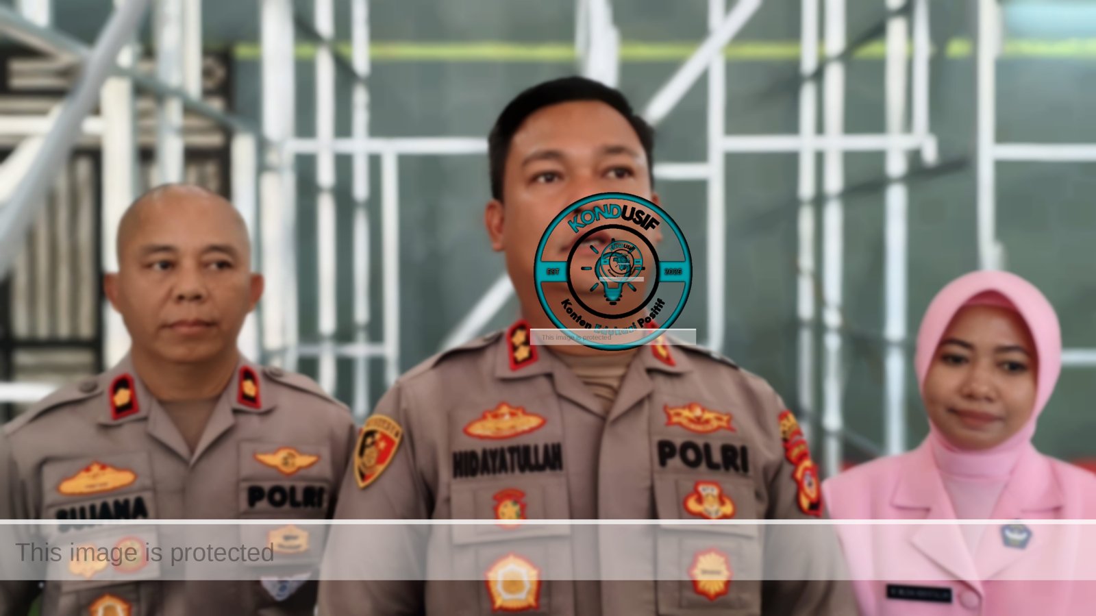 Kapolres Ciamis AKBP Hidayatullah saat meninjau Dapur SPPG