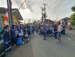 Meriah! Warga Desa Jelat Gelar Jalan Santai Berhadiah Sepeda Motor