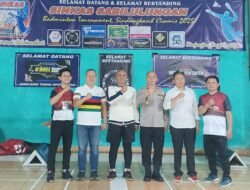 Waka Polres Ciamis Buka Open Turnamen Badminton, Wujudkan Semangat Kemerdekaan di Sindangkasih