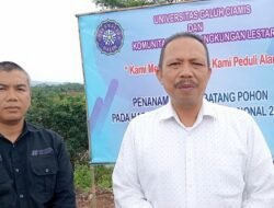 Universitas Galuh Tegaskan Visi Konservasi Lewat Penanaman Pohon di Bendungan Leuwikeris