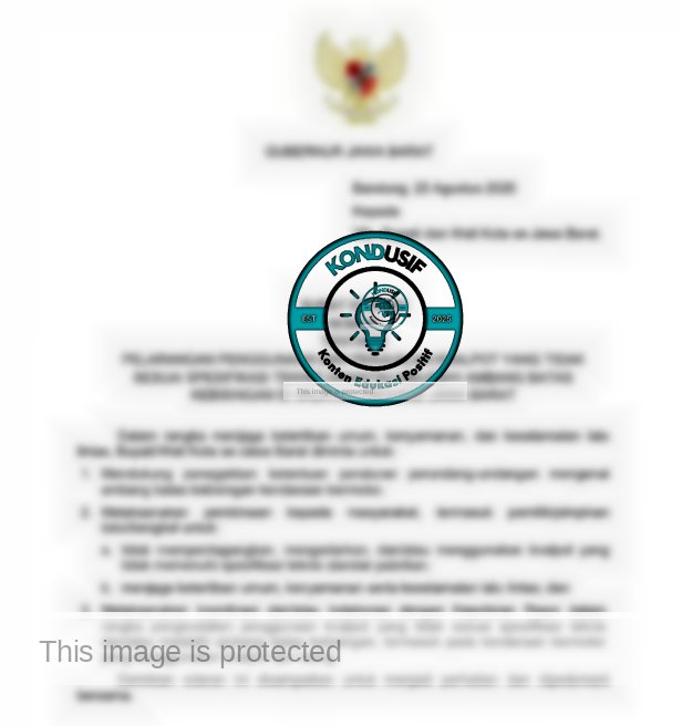 SK Larangan Knalpot bising Jabar