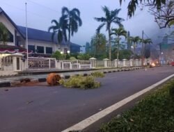 Demo Solidaritas Ojol di Ciamis Ricuh, Fasilitas Umum Rusak