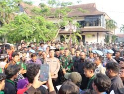 Di Bawah Kendali Polres, Aksi Demo Mahasiswa Ciamis Berjalan Kondusif