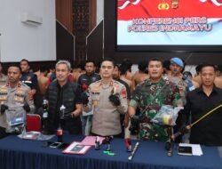 Polisi Amankan 58 Orang Diduga Anarko Saat Patroli Gabungan Jelang Unjuk Rasa