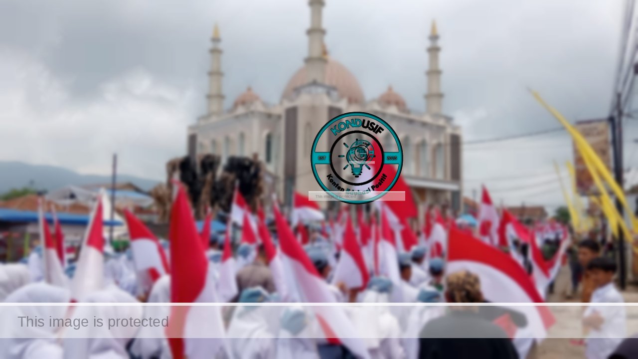 Kirab Kebangsaan Merah Putih di Panjalu, Kabupaten Ciamis