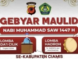 Polres Ciamis dan Ponpes Darussalam Gelar Gebyar Maulid, Ajak Ribuan Pelajar Meriahkan Lomba Da’i dan Hadroh