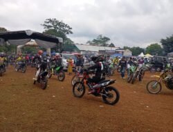 2.000 Rider Ramaikan Adventure Barudak Abret di Kawali, Polsek Kawali Siaga Jaga Kamtibmas