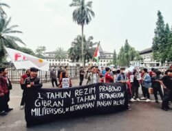 Aksi Setahun Pemerintahan Prabowo-Gibran di Bandung Berjalan Damai