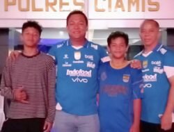 Lewat Nobar Persib, Polres Ciamis Eratkan Silaturahmi dan Kedekatan Polisi dengan Masyarakat