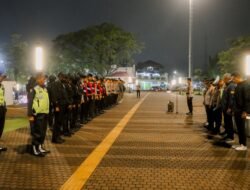 Patroli Malam Gabungan Polres Ciamis Antisipasi Geng Motor dan Premanisme di Titik Rawan