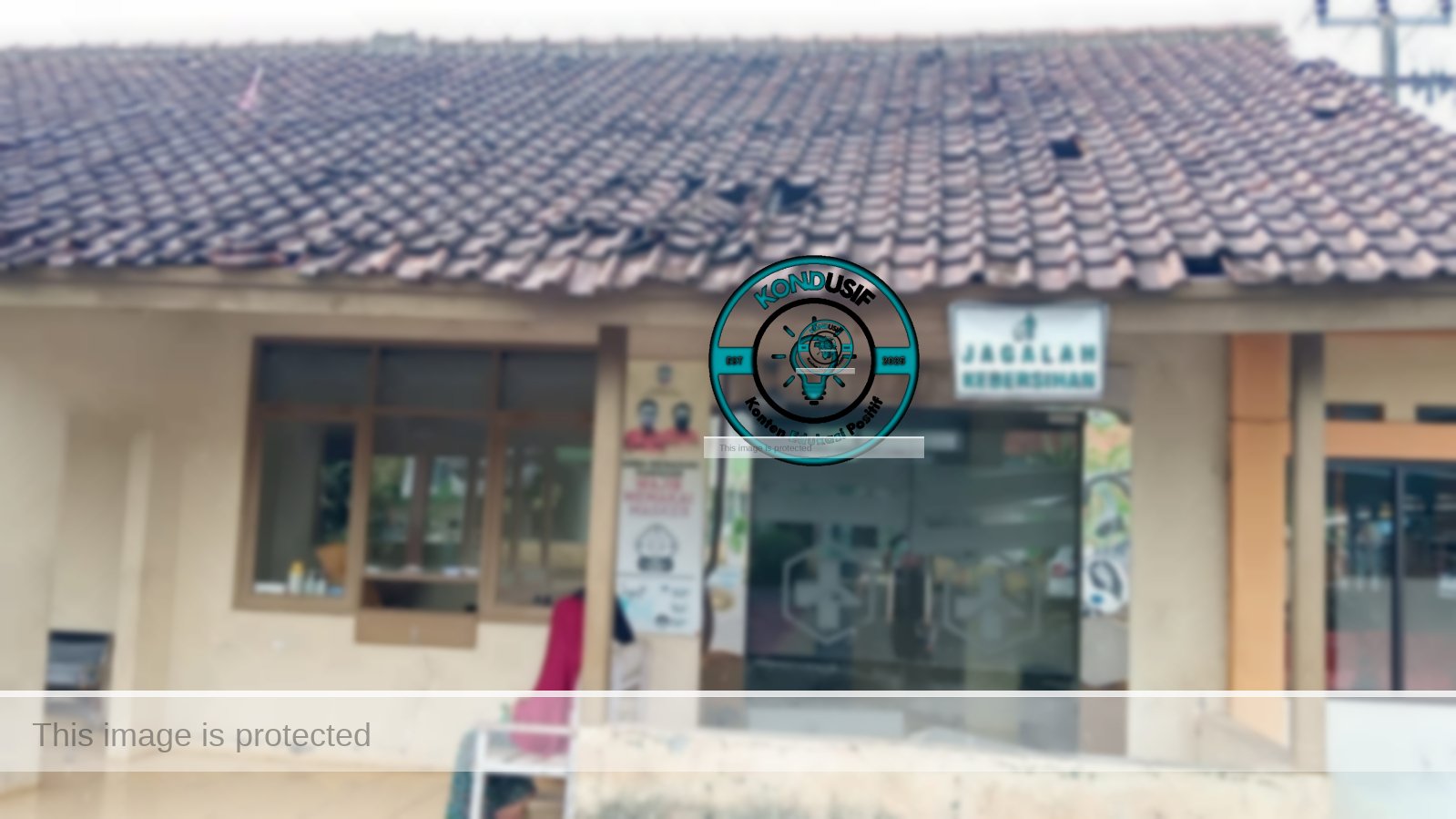 Keterangan foto : Kondisi Puskesmas Pembantu (Pustu) Desa Nasol, Kecamatan Cikoneng, Kabupaten Ciamis saat musim hujan.