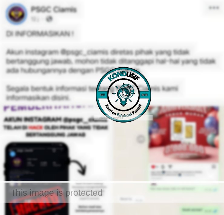 Keterangan foto : Tangkapan layar postingan Facebook PSGC Ciamis