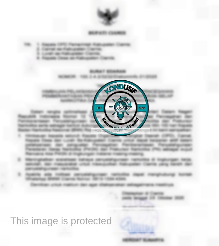 SE Bupati Ciamis Soal P4GN