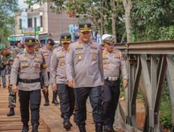 Jembatan Bailey Cikaleho Sudah Bisa Dilalui, Kapolres Ciamis Tekankan Disiplin Pengguna Jalan