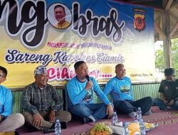 Ngobras Bareng Warga, Kapolres Ciamis Perkenalkan Cara Kerja Layanan 110