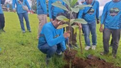 Penanaman Pohon Kapolres Ciamis di Bukit Baros Disambut Filosofi Karinding