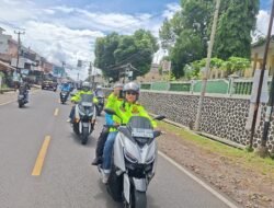 Kapolres Cek Jalur Wisata Jelang Nataru Lewat Touring Bareng Awak Media