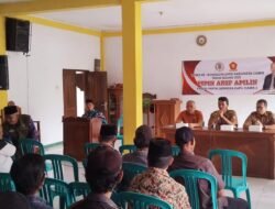 Polsek Cihaurbeuti Monitoring Reses Anggota DPRD Ciamis Partai Gerindra di Desa Sumberjaya