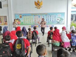 Polisi Sahabat Anak, Puluhan Siswa SDN 1 Sindangrasa Belajar Tertib Lalu Lintas di Polres Ciamis