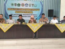 Polri, TNI, dan Tokoh Agama Dukung Magrib Mengaji di Kecamatan Cihaurbeuti