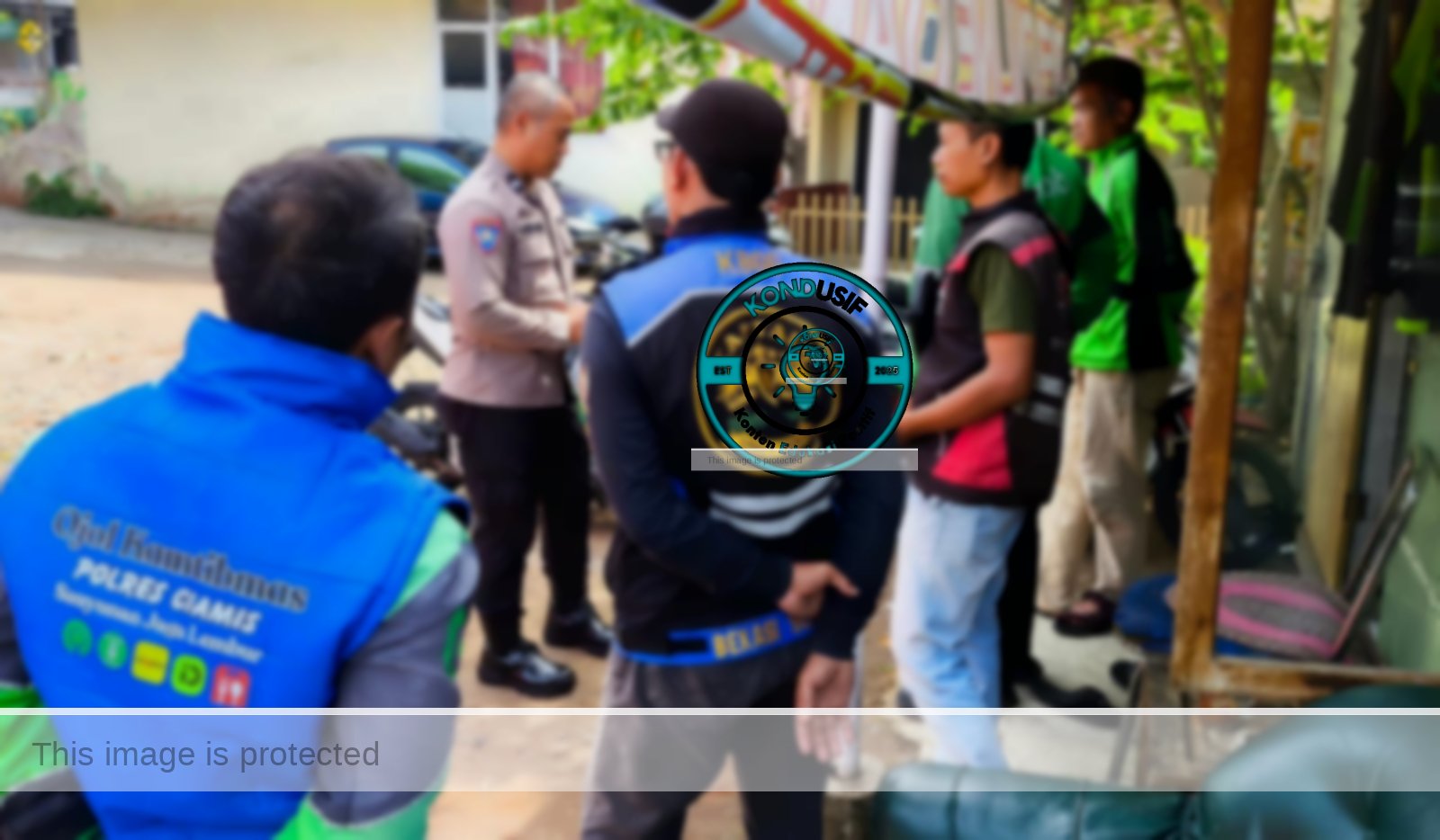 Polres Ciamis Ajak Ojol Jaga Kondusivitas Wilayah Jelang Nataru