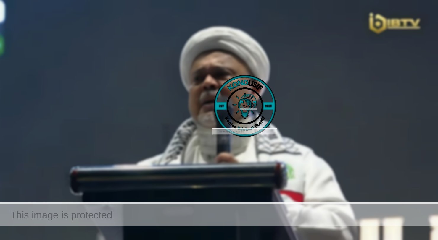 Habib Rizieq Shihab menghadiri Reuni Akbar 212 di Monas, sumber foto: tangkapan layar Kanal YouTube Isalmic Brotherhood Television.